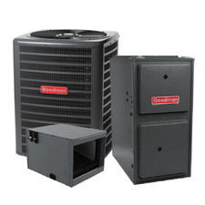 GOODMAN 3 TON 13.8 SEER2 AC & 96% AFUE 60,000 BTU GAS FURNACE SYSTEM- HORIZONTAL picture