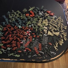 Lanard & Misc Military Action Figures Weapons Vehicles Fences Flags Lot Of 200+ picture