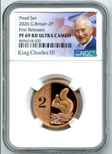 2026 🇬🇧 UK GREAT BRITAIN 2p Pence RED SQUIRREL NGC Graded PF69 UCAM 💲SALE💲 picture