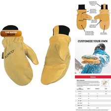 Kinco KIN-901T-L Leather Work Ski Mitt with Nikwax Waterproof Wax Large picture