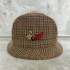 Vintage James Purdey & Sons Tweed Walking Hat Bucket Size XL 7.5 61cm Wool UK picture