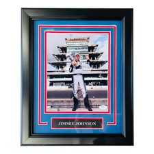 Jimmie Johnson Autographed NASCAR Deluxe Framed 8x10 Photo - JSA picture
