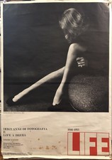 Original 1955 Italian LIFE Magazine Marlene Dietrich's Legs Exhibition POSTER  picture