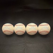 Lot of 4 Vintage Eastern League Baseballs (Unknown Signatures) picture