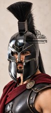 AURA King Agamemnon Helmet Metal Greek Armo Spartan Odyssey Trojan War Halloween picture