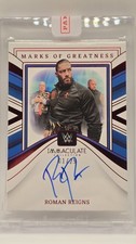 2023 Panini Immaculate Collection WWE Roman Reigns Marks of Greatness Auto /25  picture