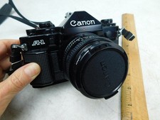Canon A-1 35mm Film Camera w 50mm Lens Vintage Photography picture