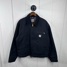 Y2K Carhartt Blanket-Luned Detroit Jacket “Black” J001 BLK Men’s L picture