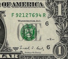 1988A $1 Federal Reserve Note Atlanta District Crisp Uncirculated Green Seal picture