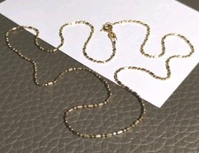 Italy UNOAERRE 14K Gold Italian Ball and Bar Link Chain 18