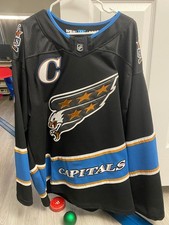 Washington Capitals Alex Ovechkin #8 Reverse Retro NHL Hockey Jersey Sz XL 54 picture