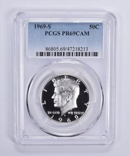 1969-S Kennedy Half Dollar PR69 CAM PCGS Blue Lbl picture