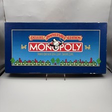 Vintage 1985 Monopoly Deluxe Anniversary Edition Complete w/ Sealed Bags UNUSED picture