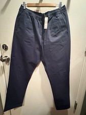 NWT J.Crew Pull-On Casual Pants / Joggers | Navy Blue | Men's Size Medium (M) picture