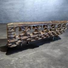 15th Century Rare Gothic Carved Pierced Chapel /Church Rail Rare Architectural ￼ picture