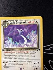 2000 Pokemon Team Rocket Dark Dragonair 33/82 1st Edition LP WOTC picture