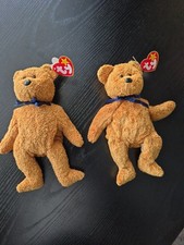 TY Beanie Baby FUZZ Bear – 1998  Gasport Spelling Error – Only ONE Bear for Sale picture