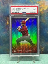 2013 Bowman Sterling Didi Gregorius RC Refractor 171/199 #20 PSA 9 MINT picture