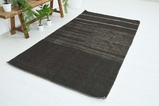Turkish Area Rug 4x7 Hand-Knotted Vintage Narrow Oriental Carpet,768 picture