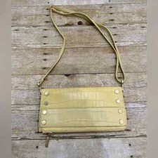 295$ Hammitt Ryan Sunstruck Yellow Emboosed Leather Crossbody Clutch Handbag picture