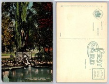 Salt Lake City Utah Liberty Park Shady Nook Waterfall Souvenir Novelty Postcard picture
