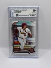 2022 Bowman Draft Joshua Baez Rookie Graded MGCo Gem Mint 10 picture