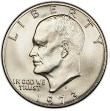 Silver Eisenhower Ike Dollar 1973 S PCGS Graded MS 66 Uncirculated $1 Coin picture