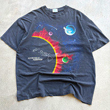 Vintage 90s Extinction is Forever Space Tee Shirt picture