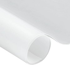 14.88x12.4 Inch Ultra Thin Silicone Rubber Sheet 0.5mm Waterproof Mat Clear picture