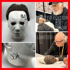 JOHN CARPENTER & NICK CASTLE Signed Michael Myers Halloween Mask - COA & PICTURE picture