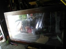 Large hardwood mirror 8 ft tall for bar or mansion fine quality wood commercial  picture