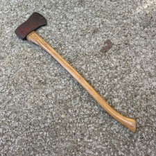 Vintage True Temper Jersey Axe Red Paint Single Bit Curved Handle 34
