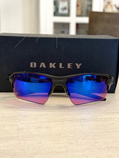 Oakley Flak 2.0 XL Wrap Sunglasses Black Mirrored Blue Prizm Golf OO9188 picture