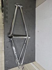 Vintage 1977 Schwinn Competition Scrambler Chrome Bicycle Frame Old School Bmx picture