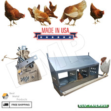 Heavy-Duty 3-Hole Chicken Nesting Box Galvanized Steel Poultry Coop USA  0300108 picture