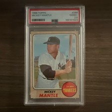 Topps 1968 - Mickey Mantle New York Yankees Baseball #280 Graded Card picture