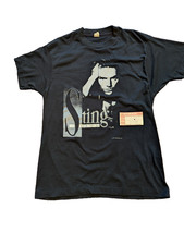 VTG 1988 STING Nothing Like the Sun Tour Shirt TICKET STUB Combo Single Owner picture