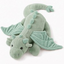 ARELUX Large 36in Cute Dragon Stuffed Animals Plush Toy Soft Green Pterosaur ... picture