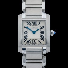 Cartier Tank Francaise 2384 Stainless Steel 20x25mm Quartz Ladies Watch picture