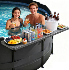 Pool Bar for above Ground Pool, Pool Side Table with 49