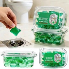 Drain Freshener Pods Sink Odor Eliminator Gel Water Soluble Deodorizer US picture
