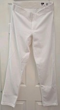 Nike MLB Player Game/Batting Practice Used White Long Baseball Pants A's 23 picture