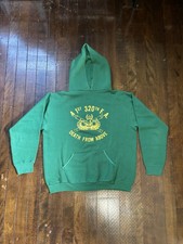 70s Vintage Russell Athletic Military Army Hoodie Size Medium picture