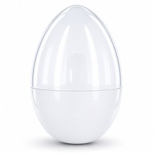 Giant Extra Large White Plastic Easter Egg Two Tones 12 Inches picture
