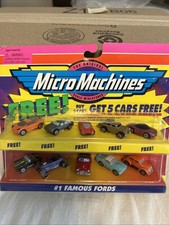Vintage 1997 Micro Machines Scale Miniatures #1 Famous Fords picture
