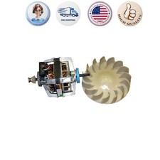 COMBO2-Dryer Motor 279827 Blower Wheel 694089 for Whirlpool Kenmore Roper Estate picture