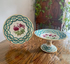 Antique Minton Comport And Plate Porcelain picture