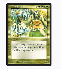 MTG Lady Caleria - Legends Rare English 1994 Excellent Condition picture