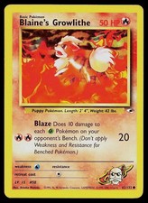 Pokemon Card Gym Heroes Blaine's Growlithe 62/132 Unlimited Common picture