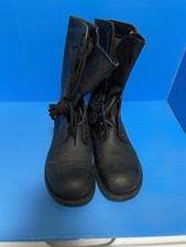 VTG 1988 Corcoran 10” Black Leather Jump Boots Men Size 9D Stoughton Mass NOS picture